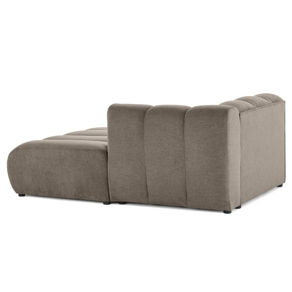 LISA DESIGN Debbie - module d'assise méridienne droit en tissu texturé