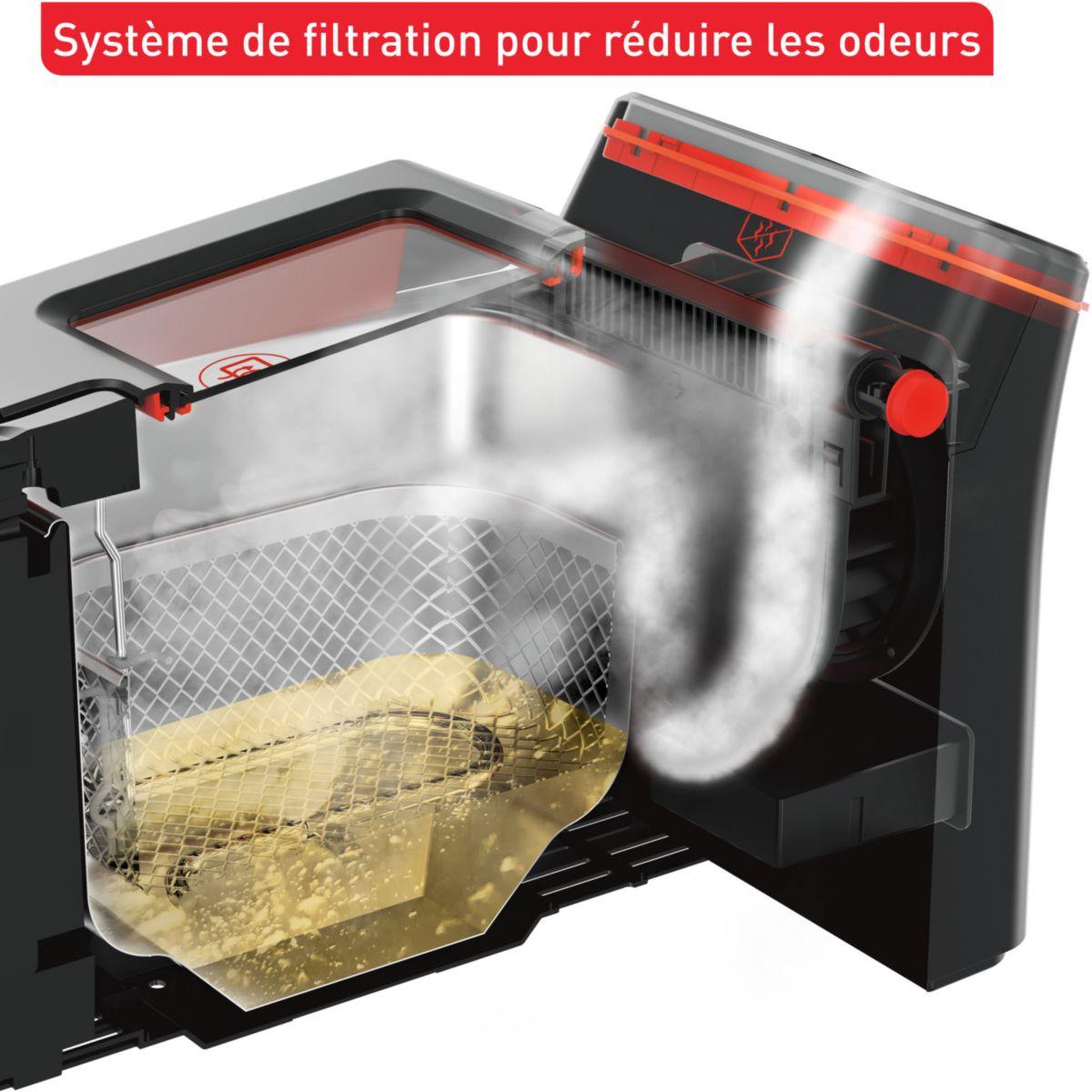 Voir la diapositive 4 : TEFAL Friteuse semi-professionnelle avec huile clear duo fr600810