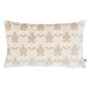 Voir la diapositive 1 : ATMOSPHERA Coussin Jacquard en Velours  Luna  30x50cm Beige Lin