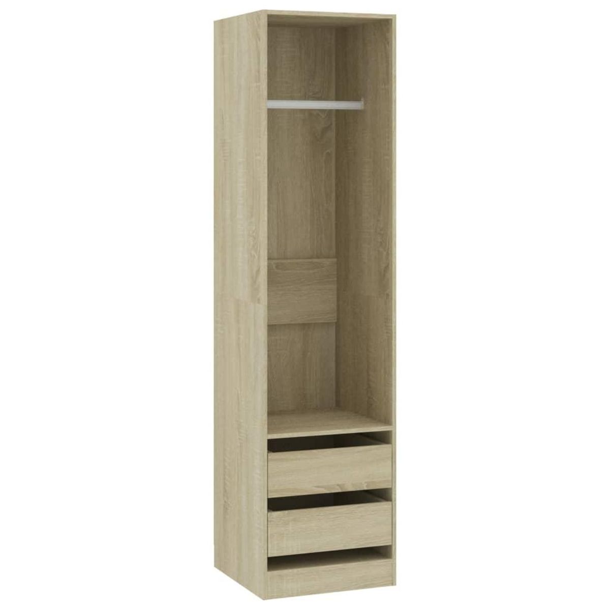 VIDAXL Garde-robe avec tiroirs Chene sonoma Bois d'ingenierie