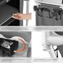 Voir la diapositive 5 : tectake Cuisine de camping premium avec 2 compartiments pliable gris