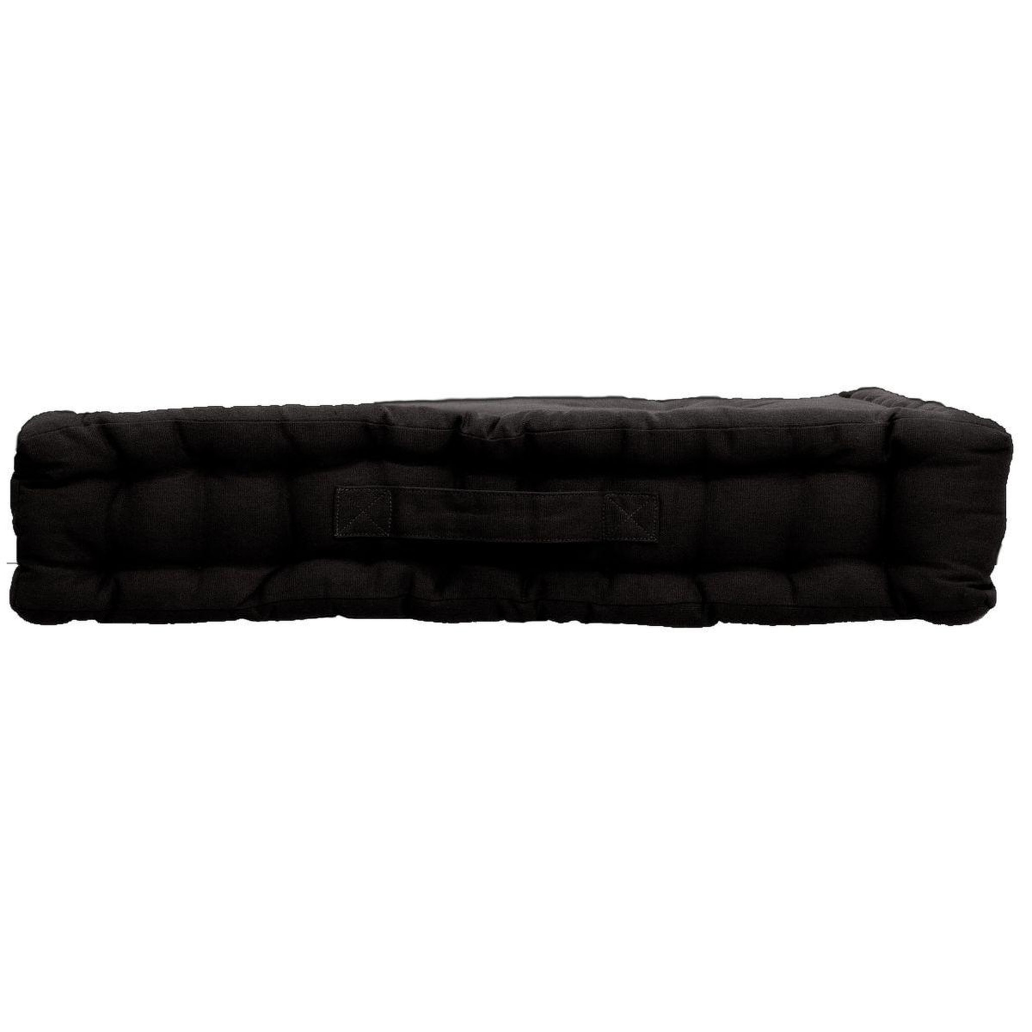 Voir la diapositive 3 : ENJOY HOME Coussin de Sol Uni  Panama  50x50cm Noir
