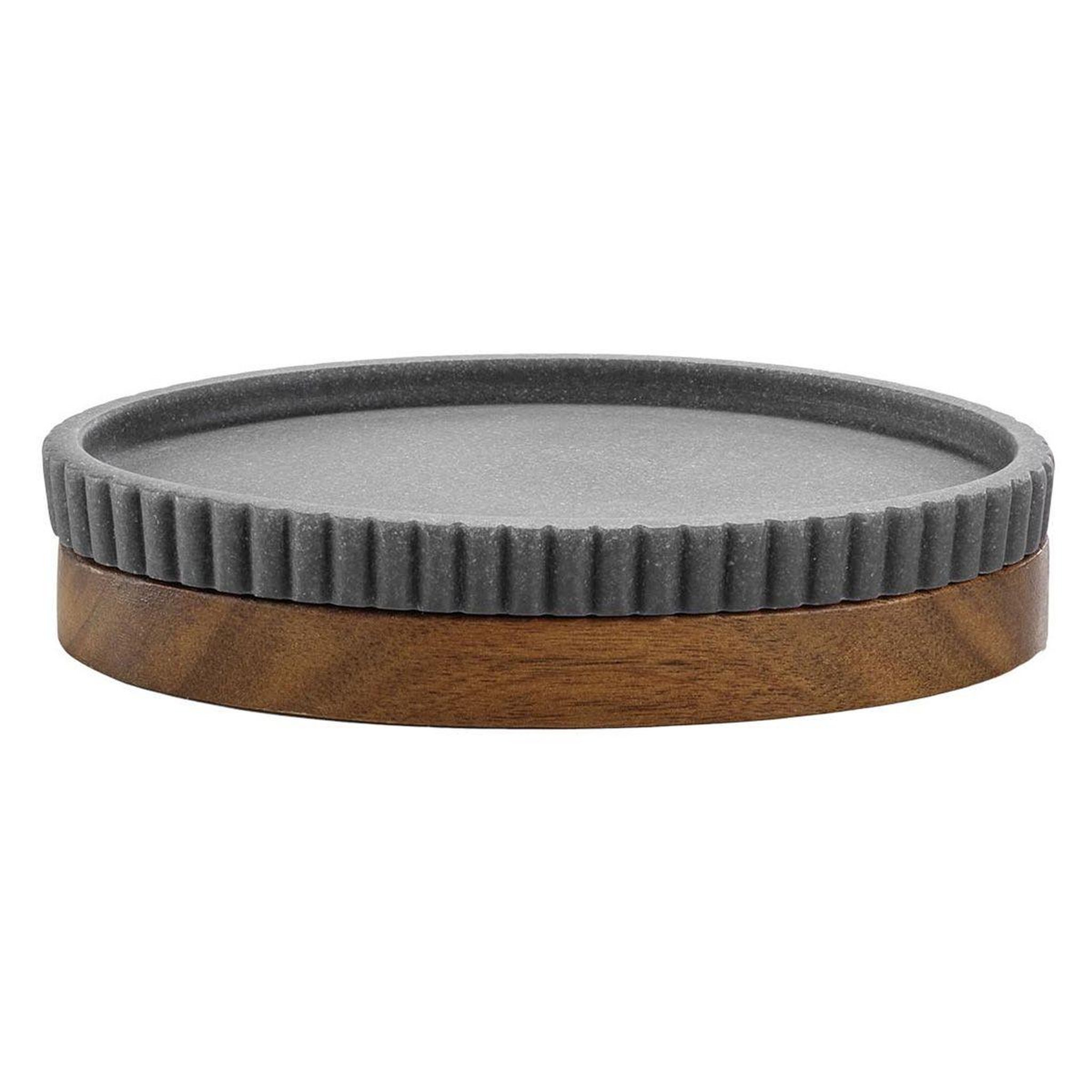 Douceur d'Intérieur Porte savon design  niagara  14cm anthracite