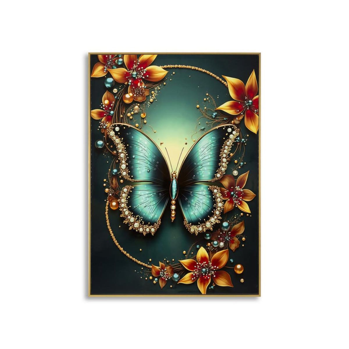 Paris Prix Tableau Imprimé  Butterfly I  70x100cm Multicolore