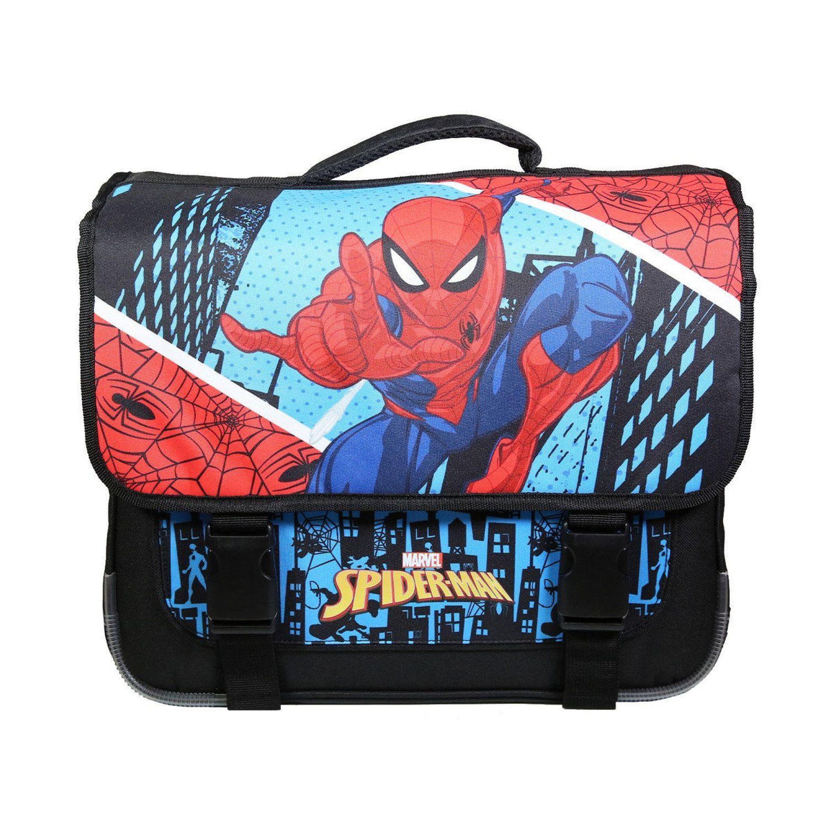 Bagtrotter BAGTROTTER Cartable 38 cm Spiderman Bleu Skyscrapers