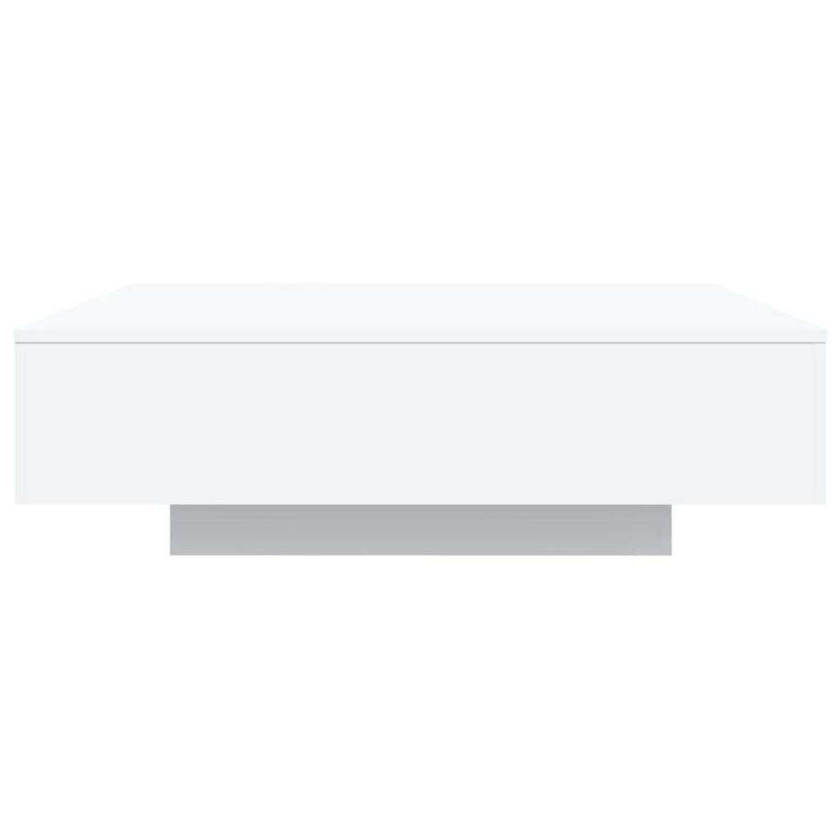 VIDAXL Table basse blanc 100x100x31 cm bois d'ingenierie