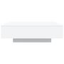 Voir la diapositive 5 : VIDAXL Table basse blanc 100x100x31 cm bois d'ingenierie