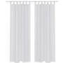 Voir la diapositive 1 : VIDAXL Rideau fin Blanc 140x175 cm 2 pcs