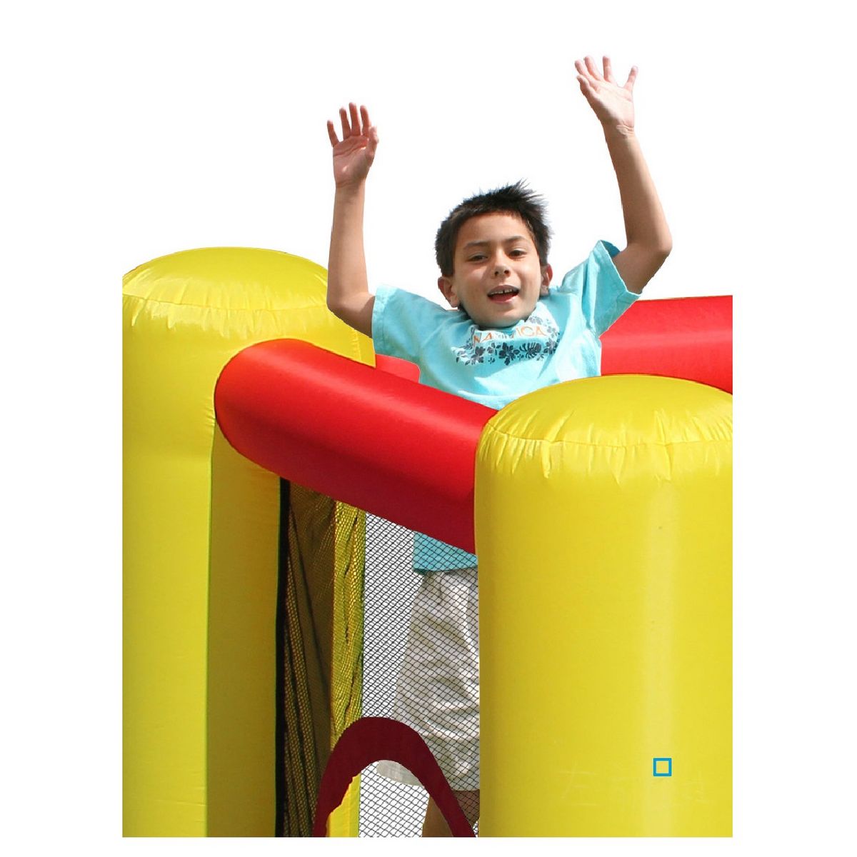 HAPPY HOP Aire de jeux gonflable Maison 7 en 1