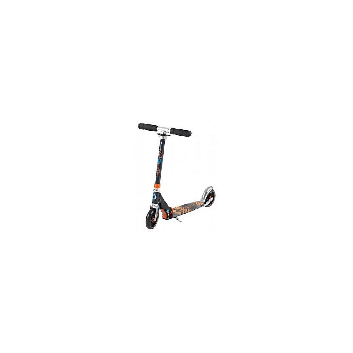 Micro Trottinette  Speed + Noir Orange