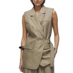 Vila Veste Sans manche  Femme Vila Roujuliet Waistcoat. Coloris disponibles : Marron