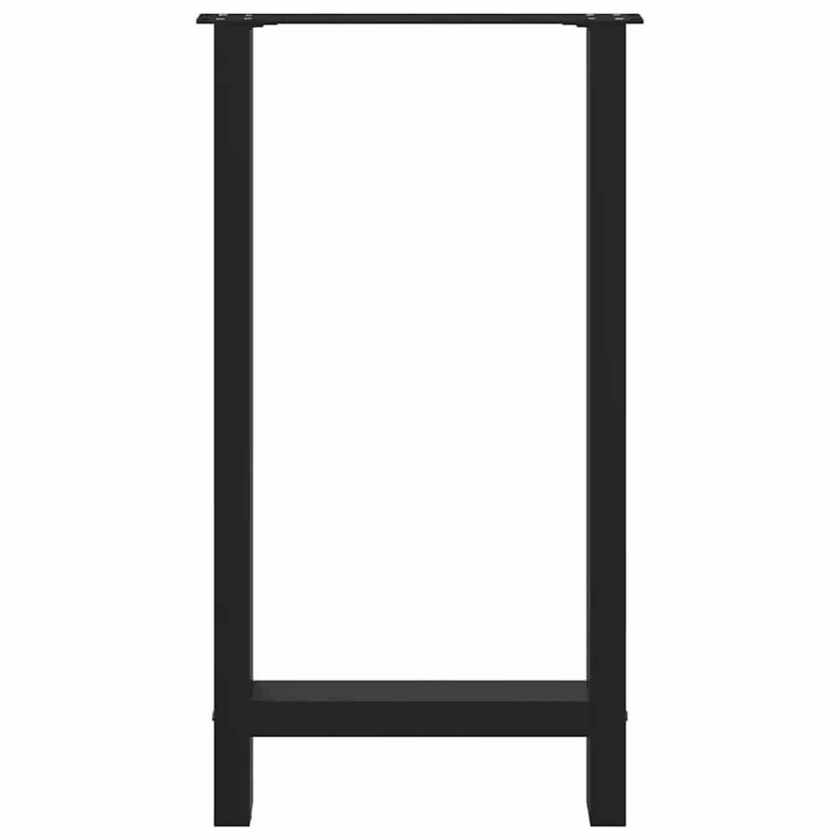 VIDAXL Pieds de table basse noir 2 pcs 50x(90-91) cm acier