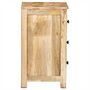 Voir la diapositive 3 : VIDAXL Table de chevet 45x35x60 cm Bois de manguier massif