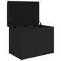 Voir la diapositive 4 : VIDAXL Banc de rangement noir 62x42x45 cm bois d'ingenierie