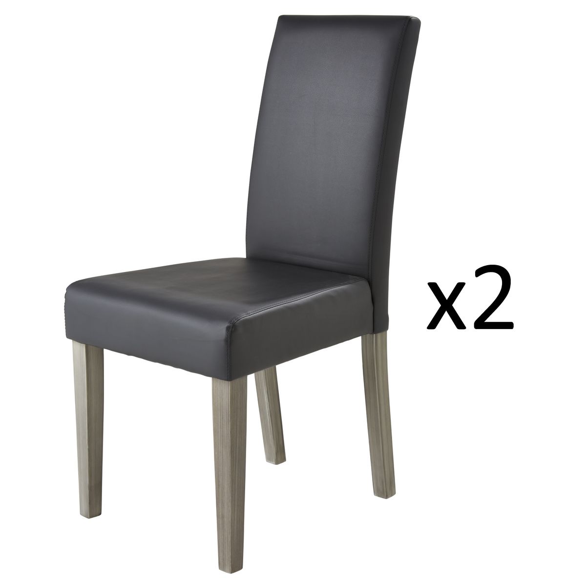 Lot de 2 chaises de séjour salle à manger VICOMTE