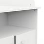 Voir la diapositive 3 : Demeyere Commode a langer 2 portes, 1 niche - HELICIA - Blanc mat - 79,6 x 70 x 94,4 cm - DEMEYERE