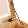 Voir la diapositive 5 : VIDAXL Banc de rangement Bois massif recycle 40 x 40 x 45 cm