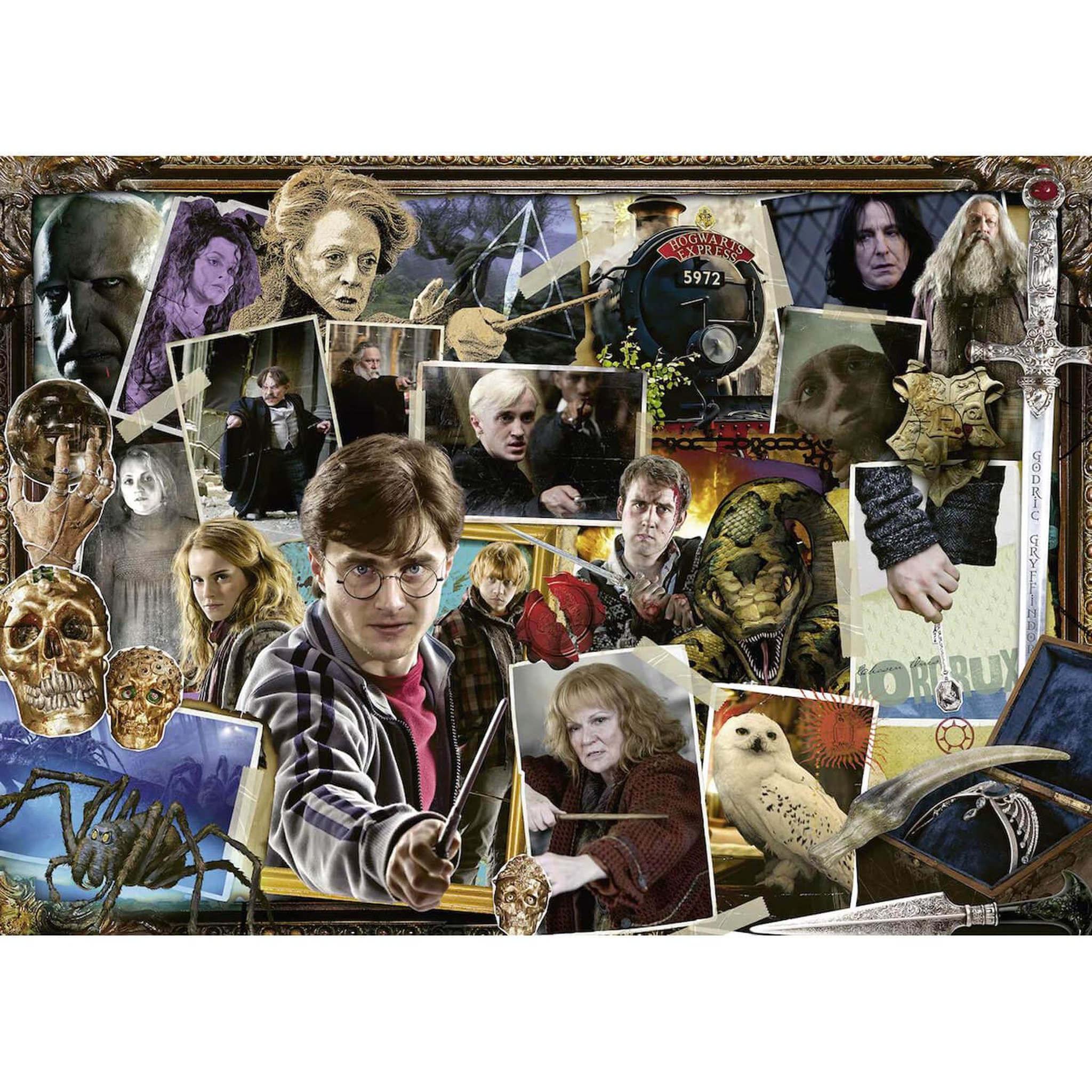 Voir la diapositive 1 : RAVENSBURGER Puzzle 1000 pièces : Harry Potter contre Voldemort