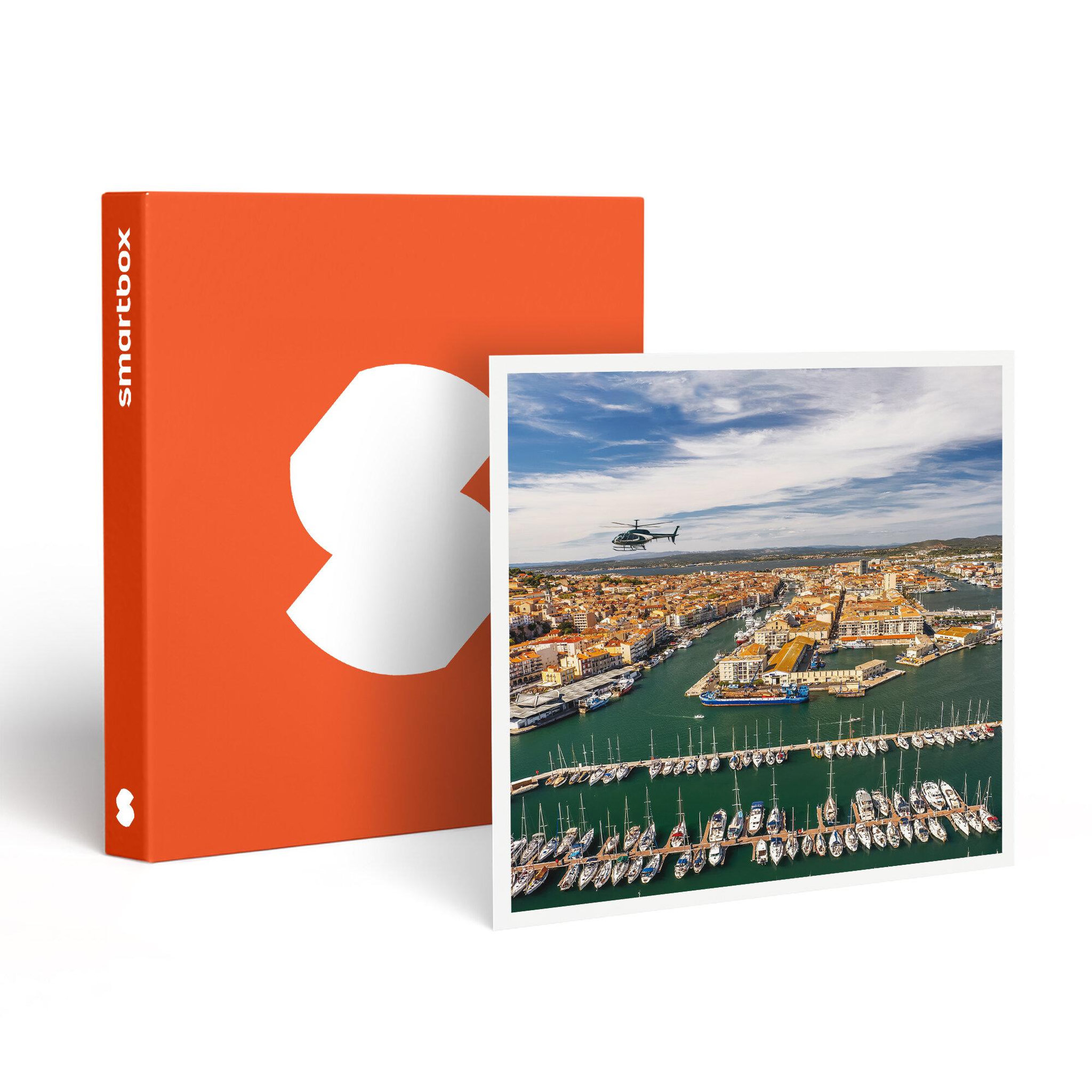Smartbox Vol en hélicoptère de 30 min au-dessus de sète et ses environs - coffret cadeau sport & aventure