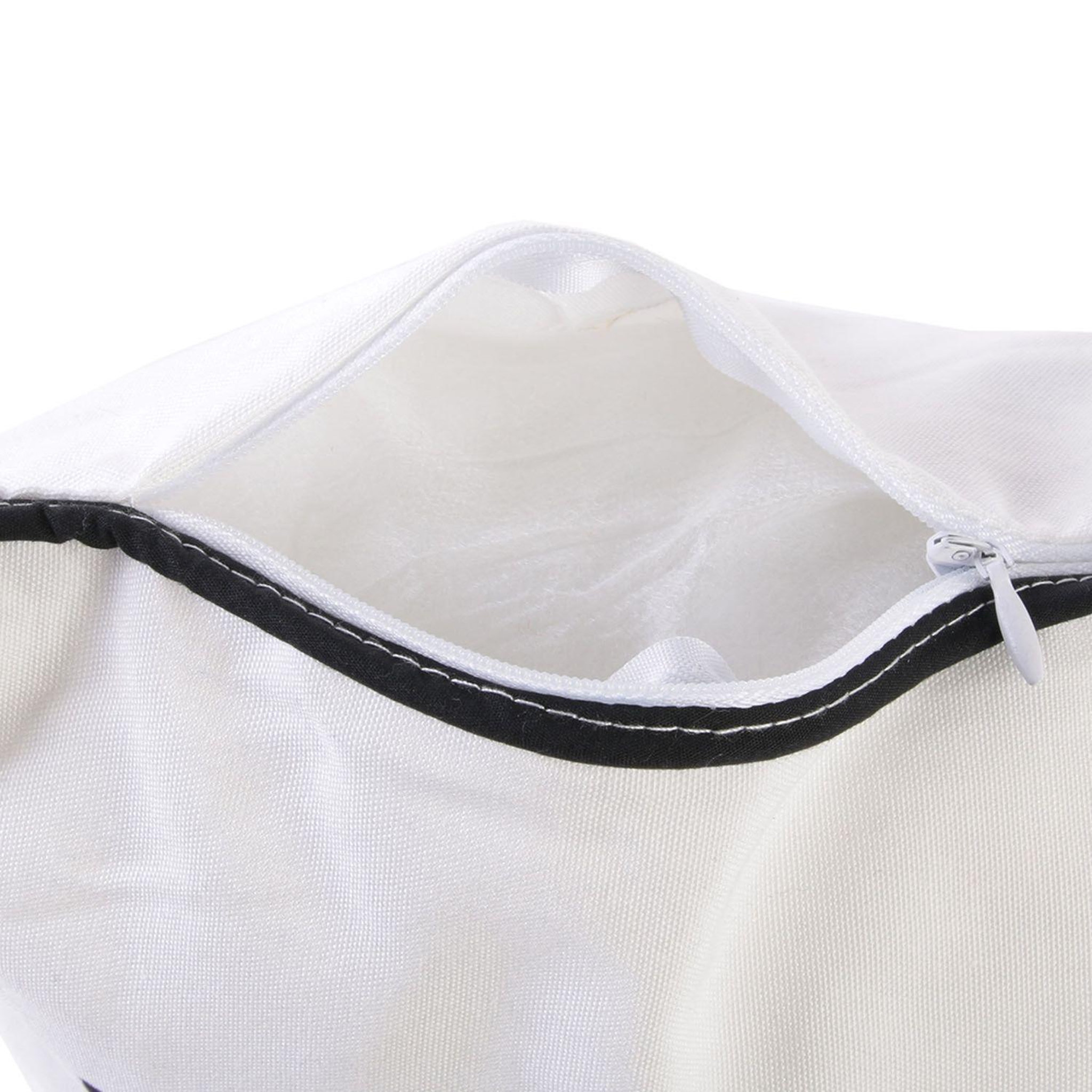 Voir la diapositive 3 : The Home Deco Factory Coussin exotic - l. 40 x l. 40 cm - blanc exotique