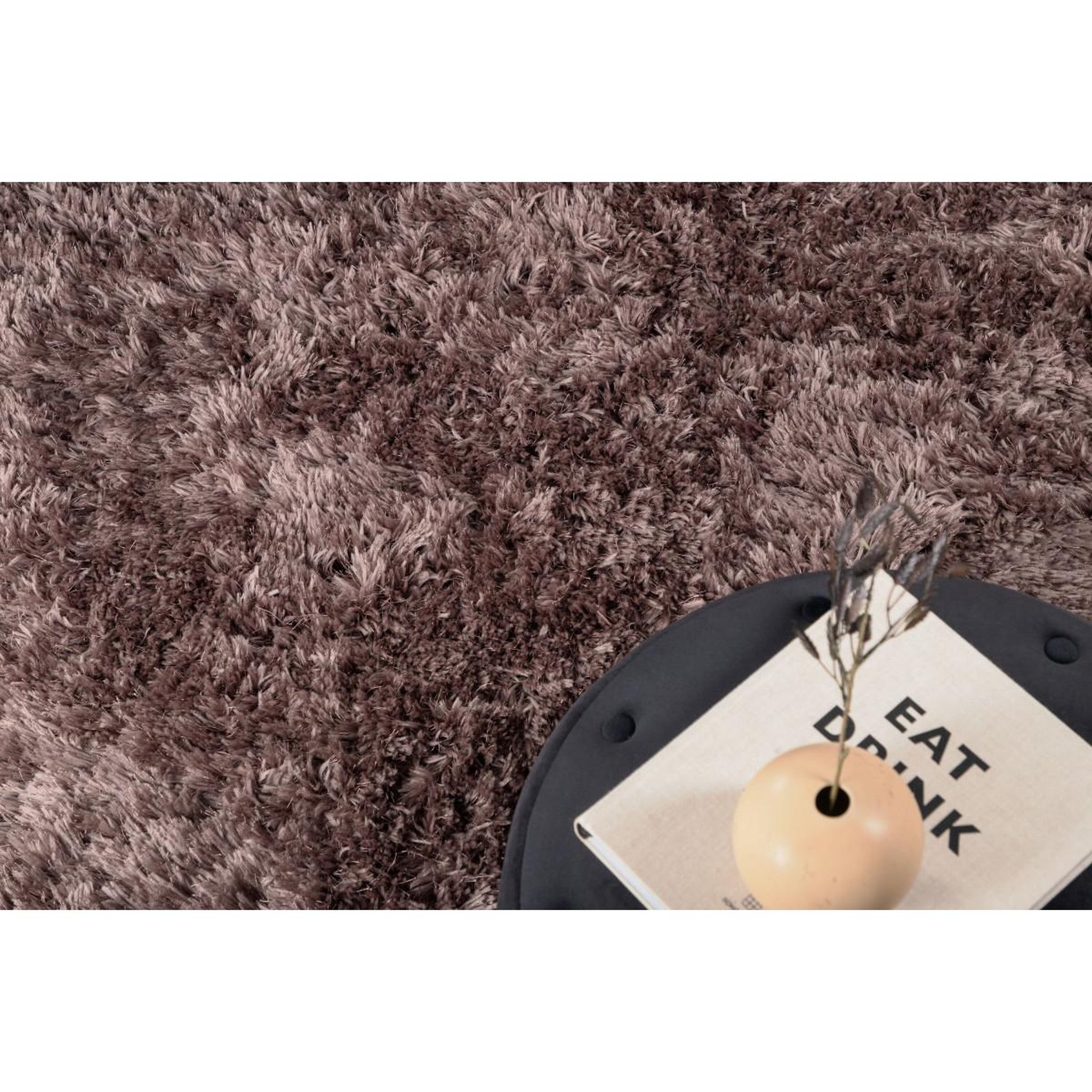 Voir la diapositive 6 : Paris Prix Tapis déco  grace  200x300cm marron