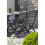 Voir la diapositive 3 : DCB GARDEN Chaise de jardin pliante - Aluminium - Anthracite - MARIUS