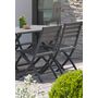 Voir la diapositive 3 : DCB GARDEN Chaise de jardin pliante - Aluminium - Anthracite - MARIUS
