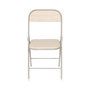 Voir la diapositive 3 : Paris Prix Lot de 4 Chaises Pliantes  Terra Nova  78cm Beige