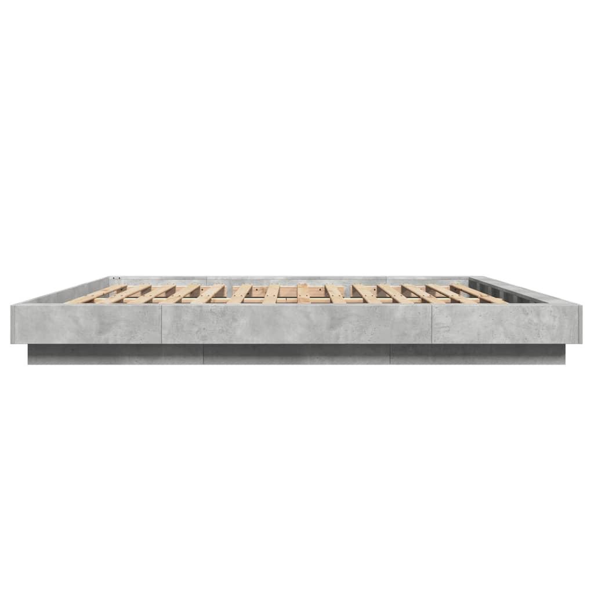 Voir la diapositive 5 : VIDAXL Cadre de lit sans matelas gris beton 180x200 cm