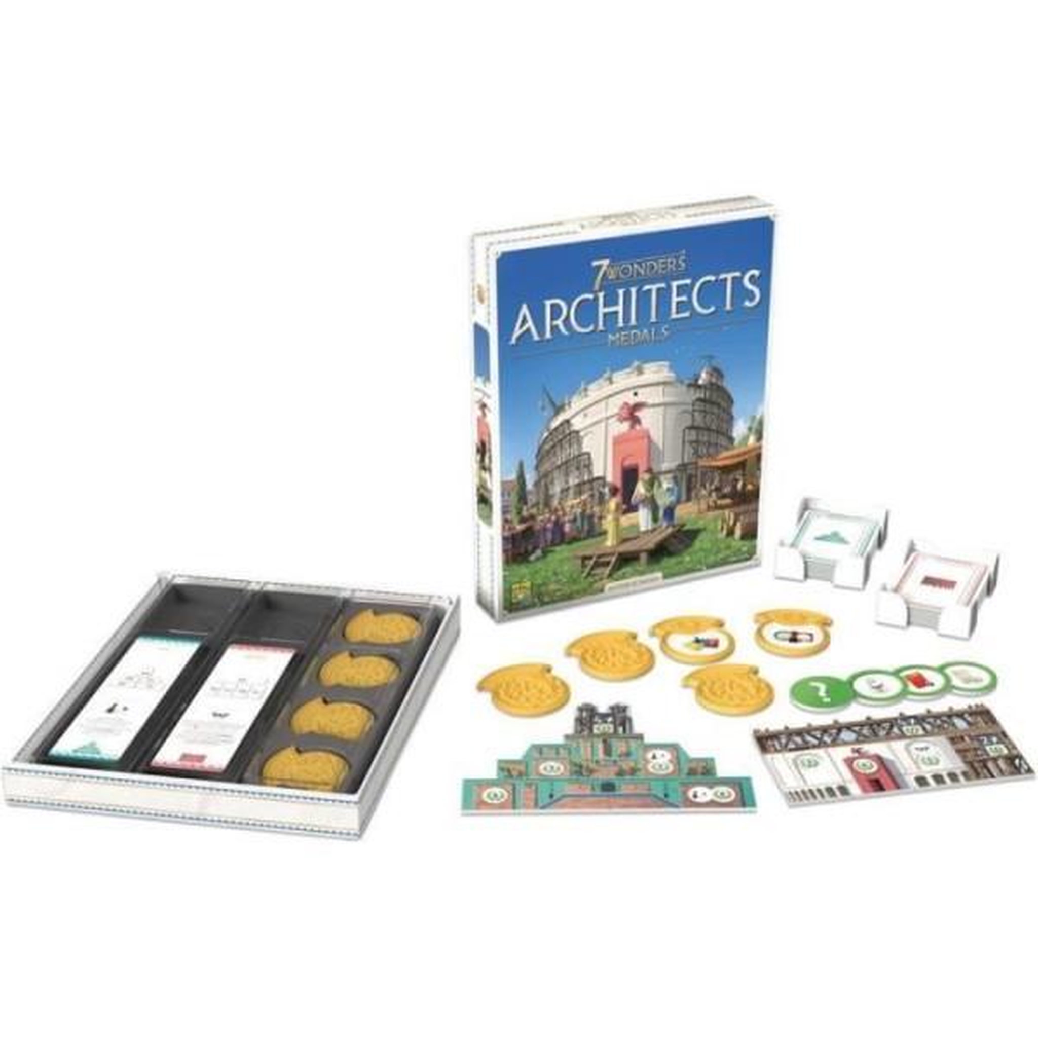 Voir la diapositive 4 : Asmodee 7 WONDERS ARCHITECTS – MEDALS (EXT), Papeterie Papeterie