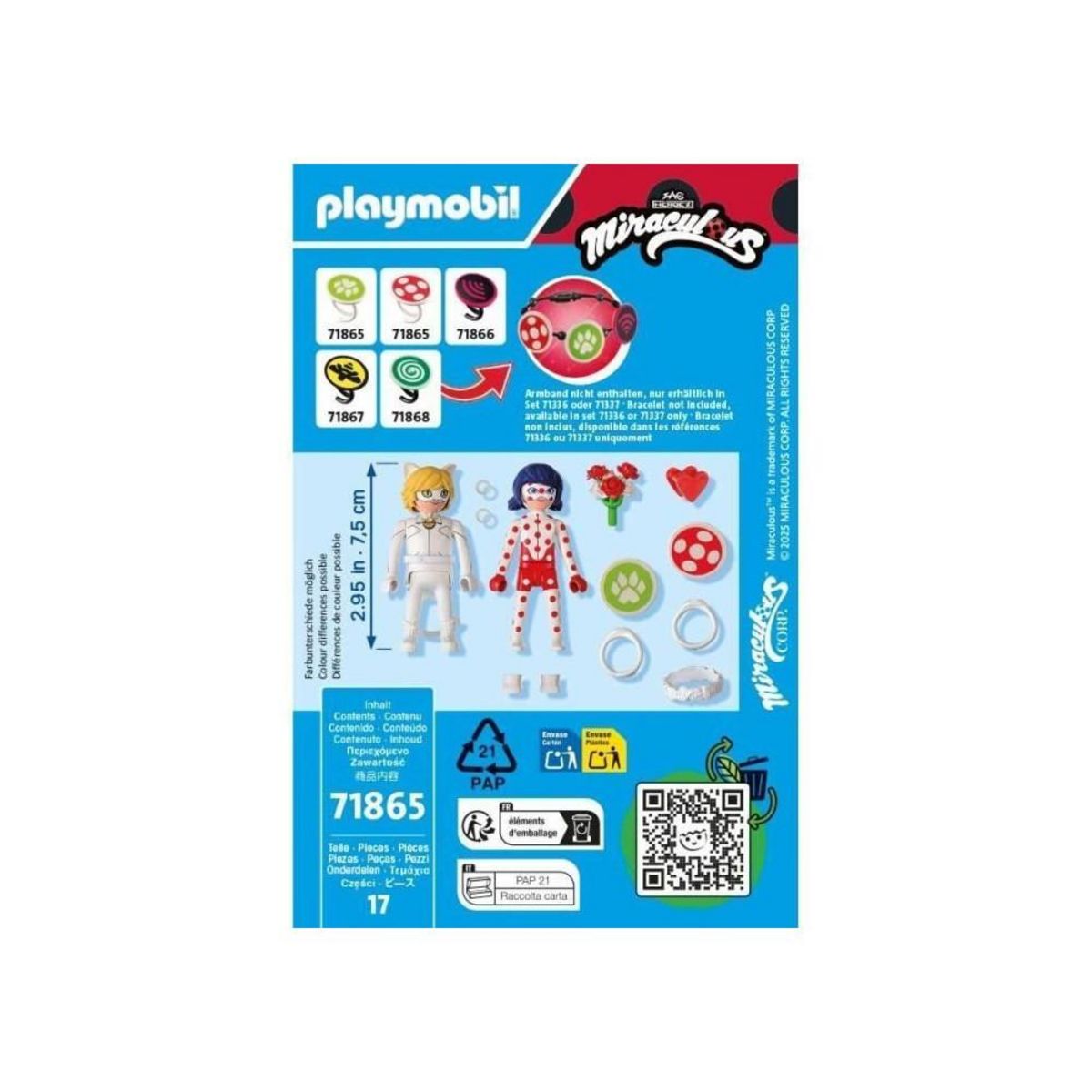PLAYMOBIL 71865 - Miraculous Le mariage de Ladybug et Chat Noir