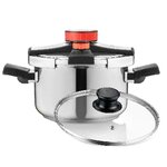 HAGER Autocuiseur Haeger Easy Lock Inox 6 litres