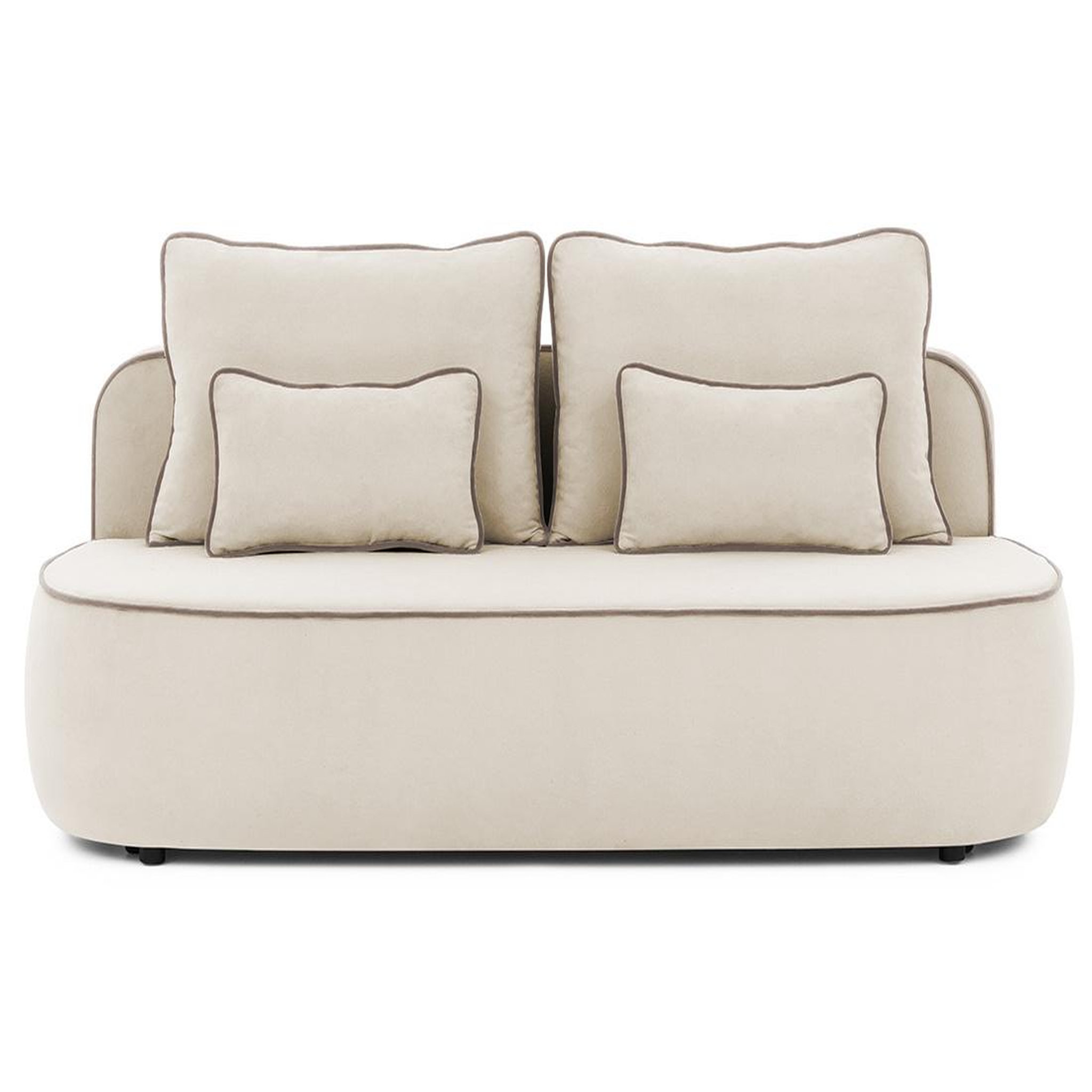 Voir la diapositive 1 : BEST MOBILIER Laurine - canapé droit 3 places convertible avec coffre en velours