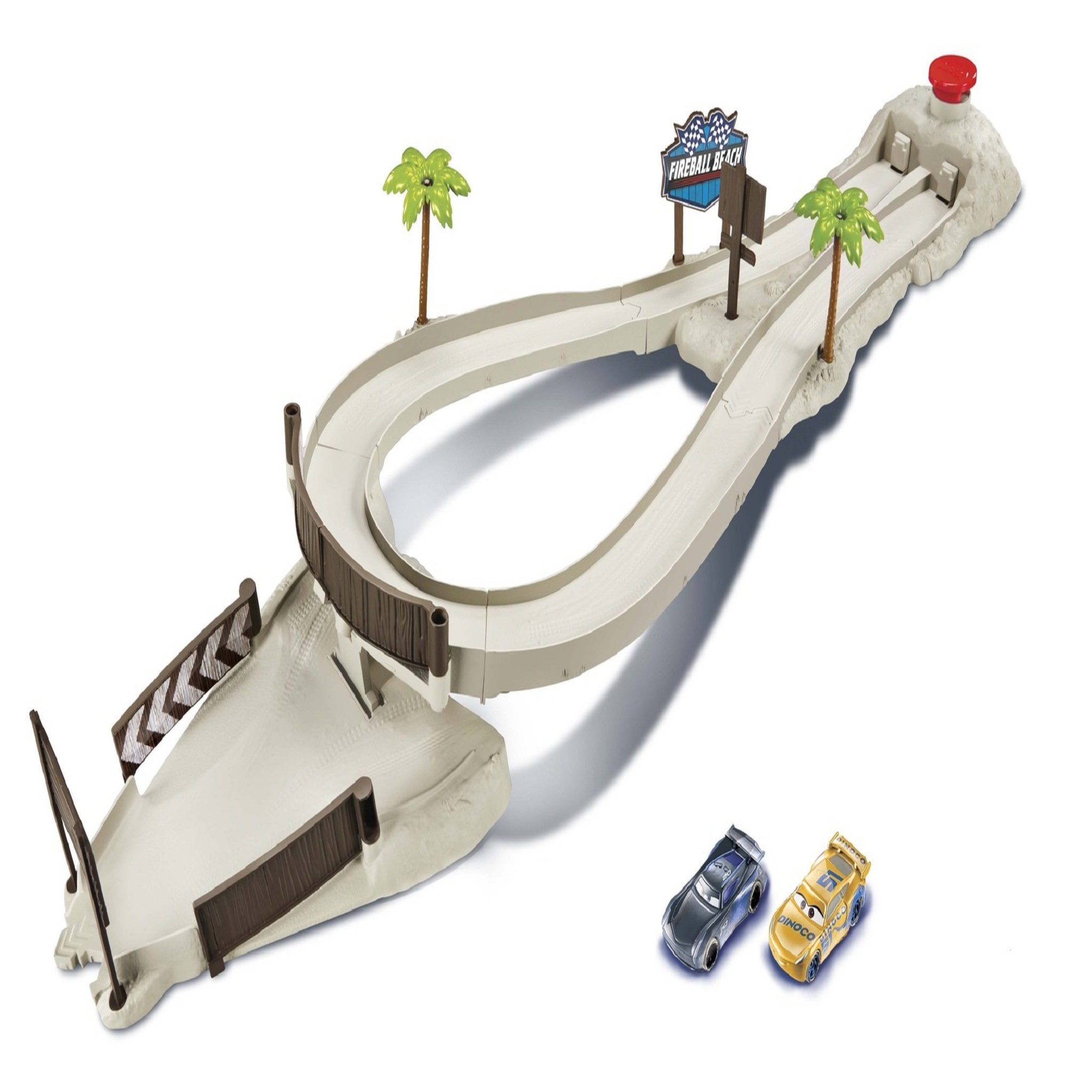 Voir la diapositive 6 : MATTEL Coffret piste + 2 voitures Fireball Beach Racers - Cars