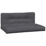 Voir la diapositive 2 : VIDAXL Coussins de palette lot de 2 anthracite tissu