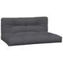 Voir la diapositive 2 : VIDAXL Coussins de palette lot de 2 anthracite tissu