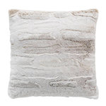 Paris Prix Coussin Imitation Fourrure  Lynx  45x45cm Naturel