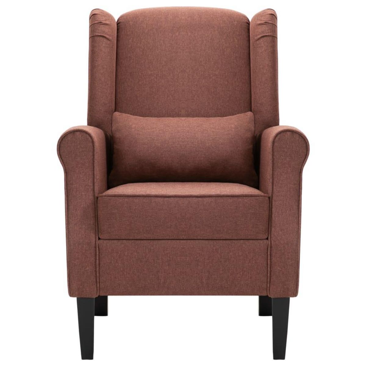 VIDAXL Fauteuil marron tissu