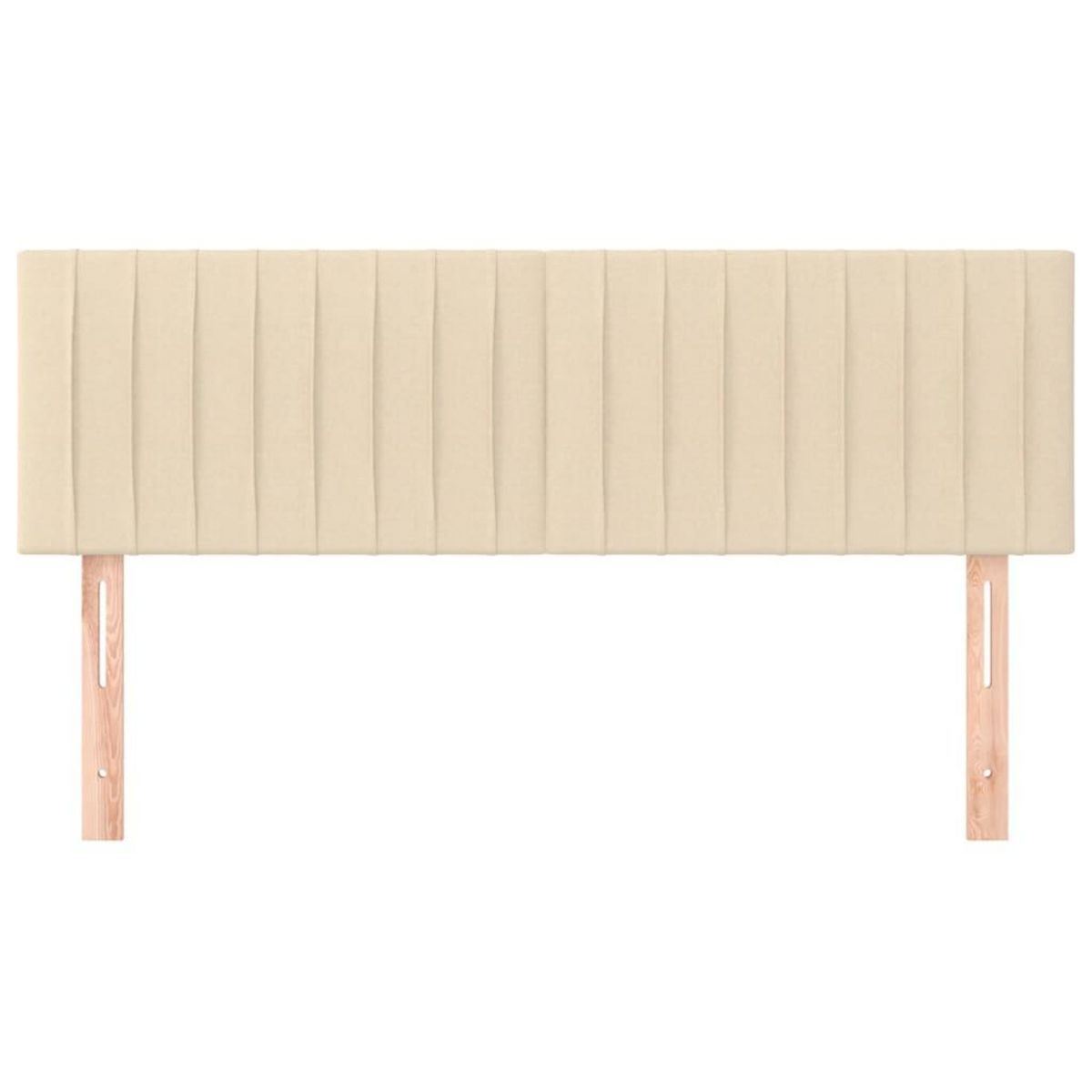 VIDAXL Tetes de lit 2 pcs Creme 72x5x78/88 cm Tissu