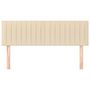 Voir la diapositive 3 : VIDAXL Tetes de lit 2 pcs Creme 72x5x78/88 cm Tissu
