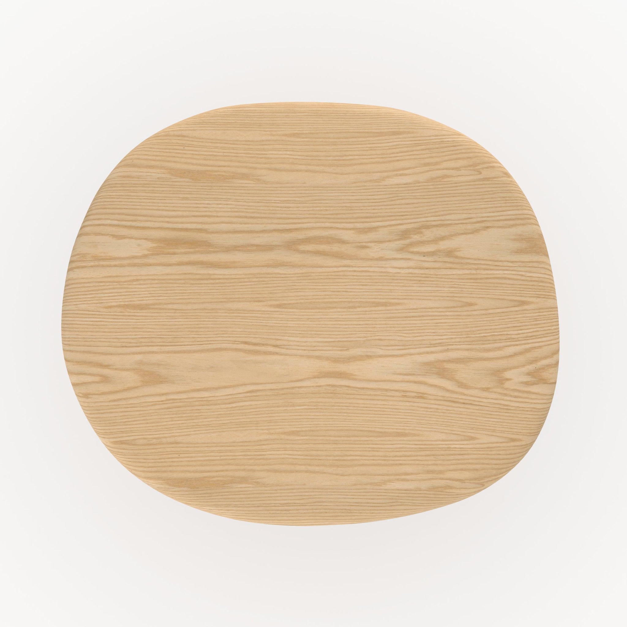 Voir la diapositive 5 : MAISON PAVANE Table d'appoint en placage chène blanc, d48,5 cm-nubia