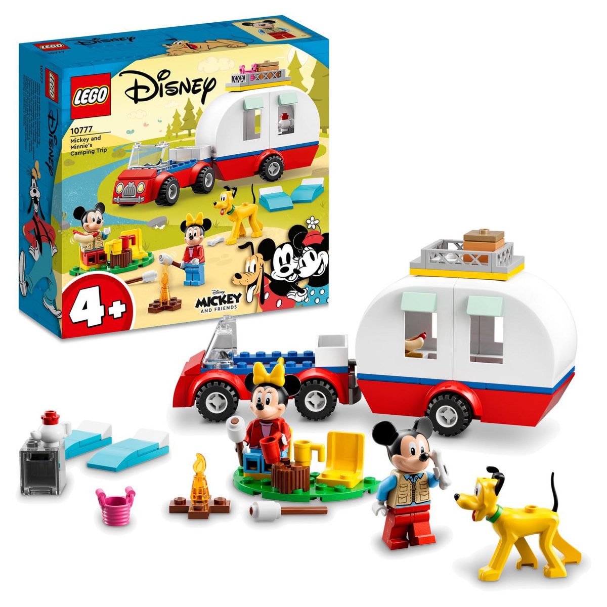 LEGO Disney 10777 - Mickey Mouse et Minnie Mouse Font du Camping, avec Pluto
