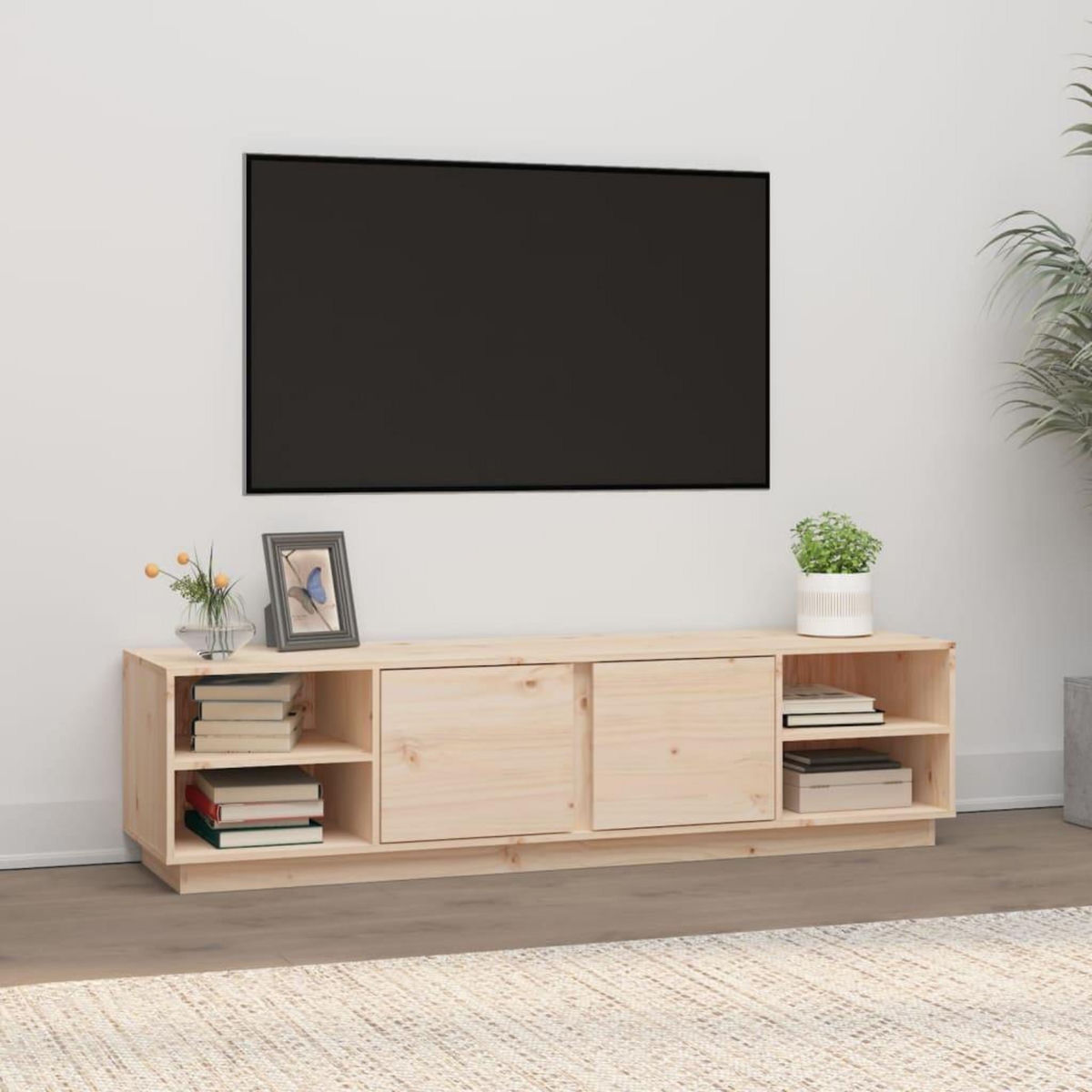 VIDAXL Meuble TV 156x40x40 cm Bois de pin massif