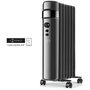 Voir la diapositive 1 : Taurus Alpatec Radiateur à bain d'huile connecté 1500w noir - agadir connect 1500