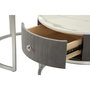 Voir la diapositive 5 : Paris Prix Lot de 2 Tables Basses  Votix  70cm Gris & Argent
