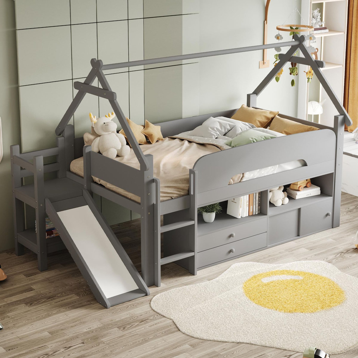 MERAX Lit mezzanine enfant