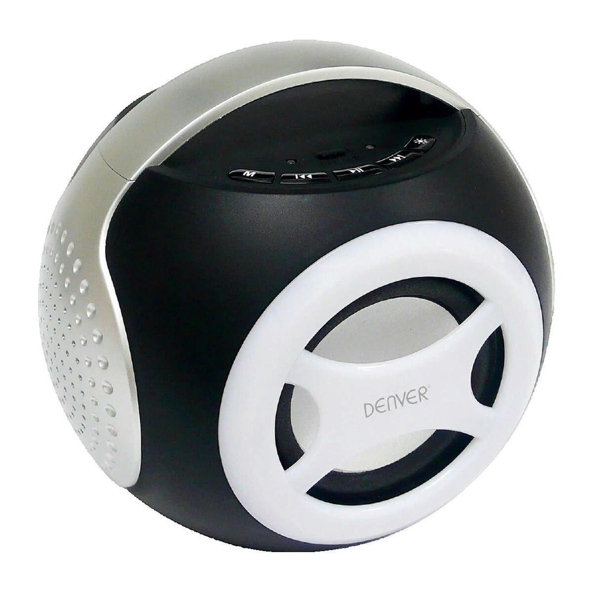 Denver Electronics Enceinte portable Bluetooth Denver BTS-90 argenté