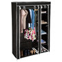 Voir la diapositive 2 : tectake Armoire Penderie en tissu 6 compartiments 107x175x45cm