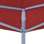 Voir la diapositive 5 : VIDAXL Toit de tente de reception 6x3 m Bordeaux 270 g/m^2
