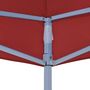Voir la diapositive 5 : VIDAXL Toit de tente de reception 6x3 m Bordeaux 270 g/m^2